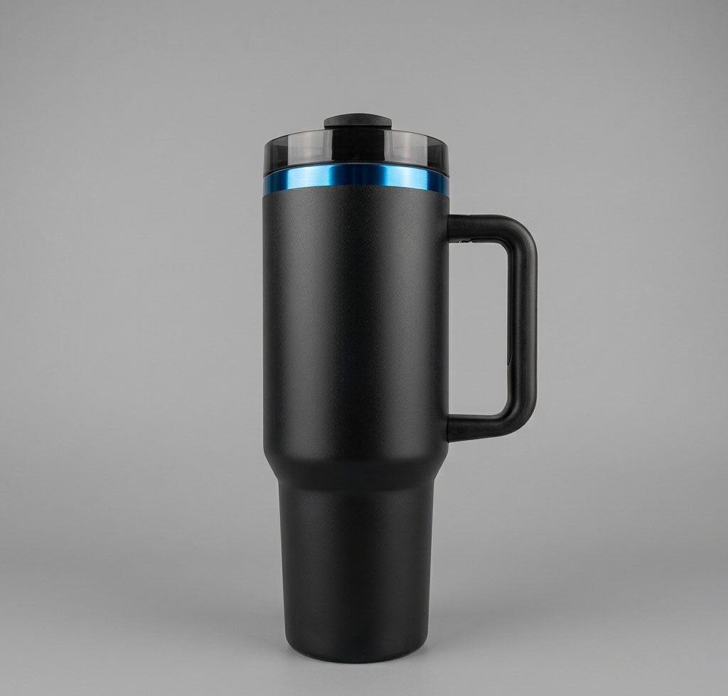 40oz Tumbler - Permanent Handle w/Colorful Engraving