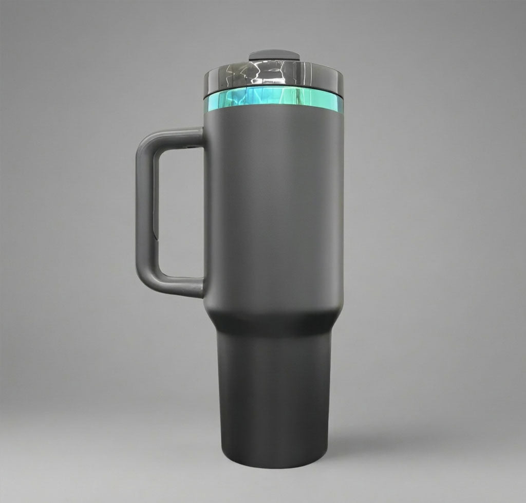 40oz Tumbler - Permanent Handle w/Colorful Engraving