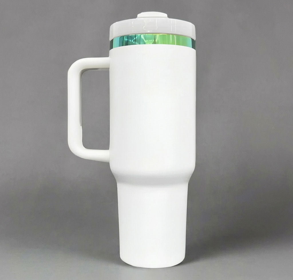 40oz Tumbler - Permanent Handle w/Colorful Engraving