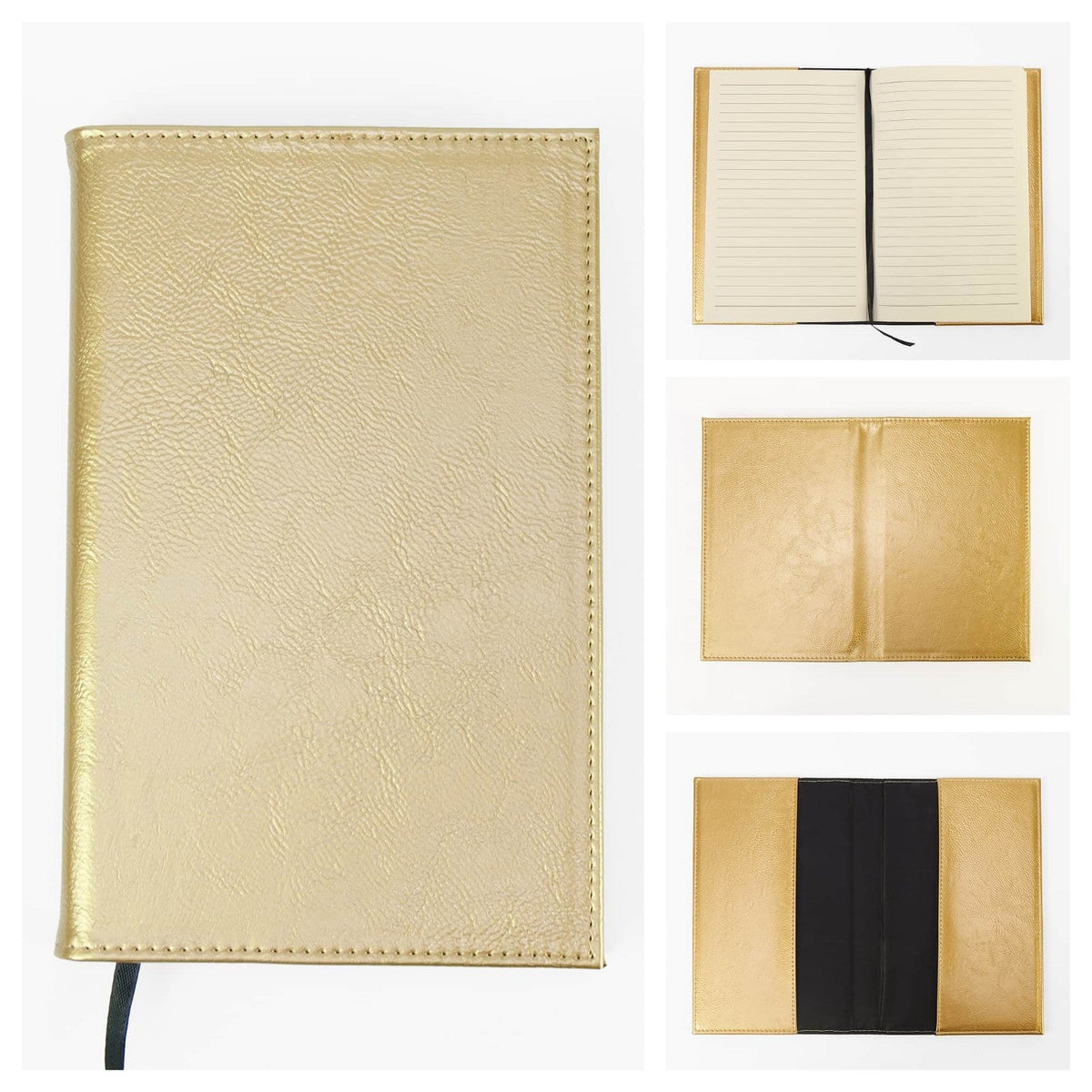 Gold custom engravable journal notebook