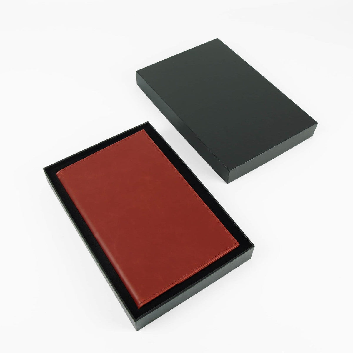 Red custom engravable journal notebook