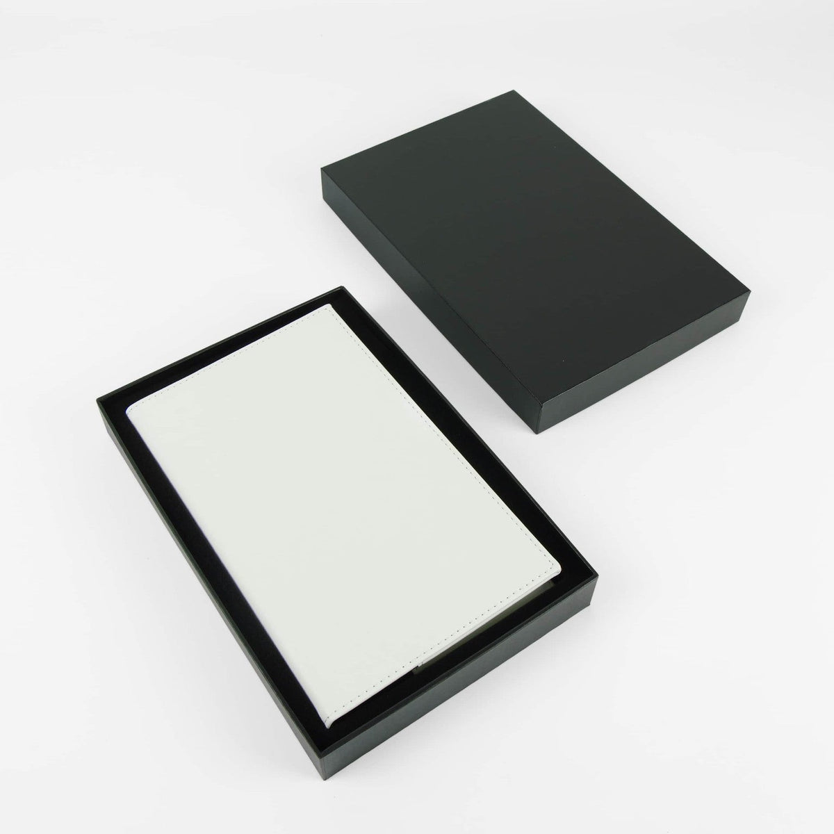 White custom engravable journal notebook