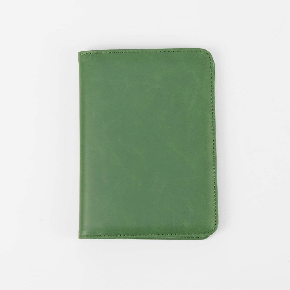 Custom engraved passport wallet color and personalization example