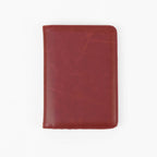Custom engraved passport wallet color and personalization example