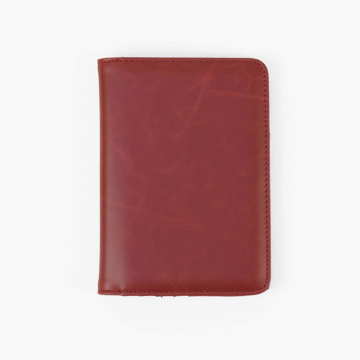 Custom engraved passport wallet color and personalization example