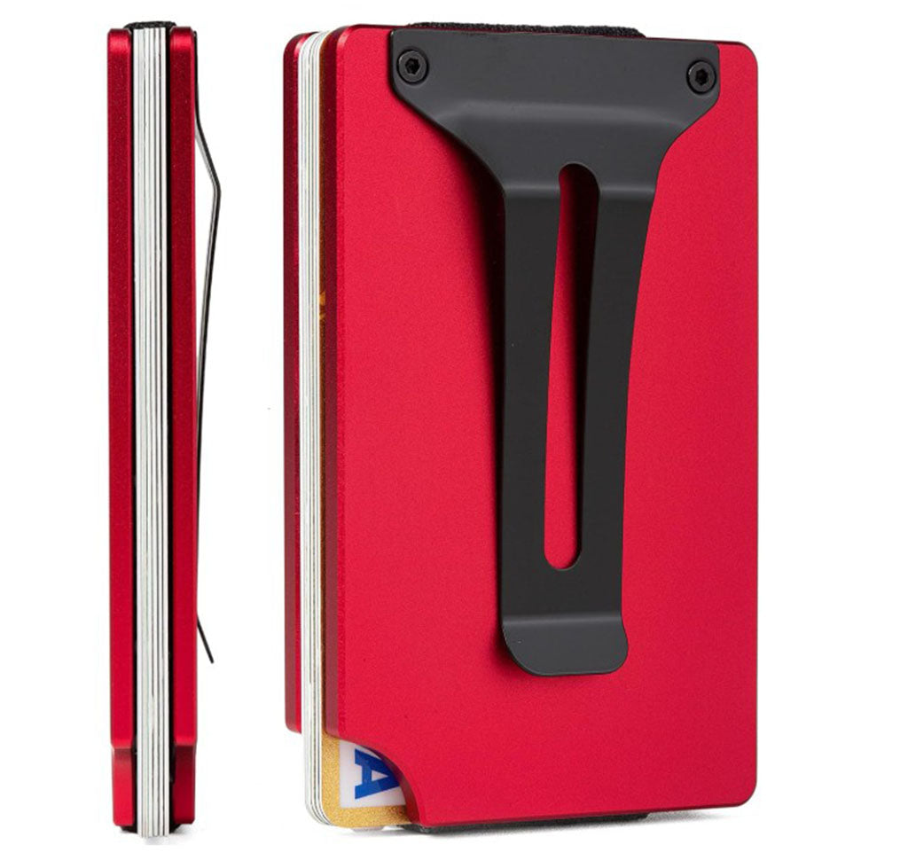 Matte Red customizable wallet — MJS Solution LLC