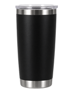 Black 20 oz tumbler for custom laser engraving