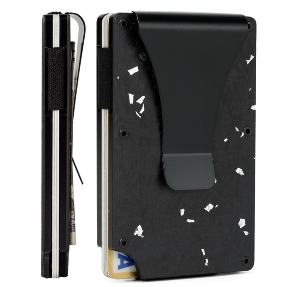 Black with White Specks customizable wallet — MJS Solution LLC