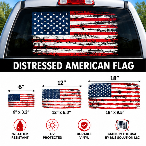 Individual distressed decal product mockup