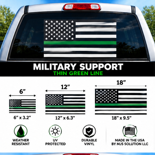 Individual military decal product mockup