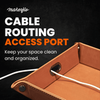 Leatherette Valet Tray — product photo from MJS Solution LLC