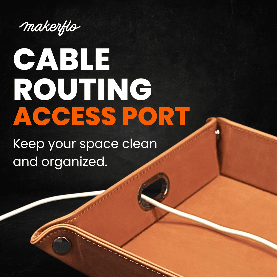 Leatherette Valet Tray — product photo from MJS Solution LLC