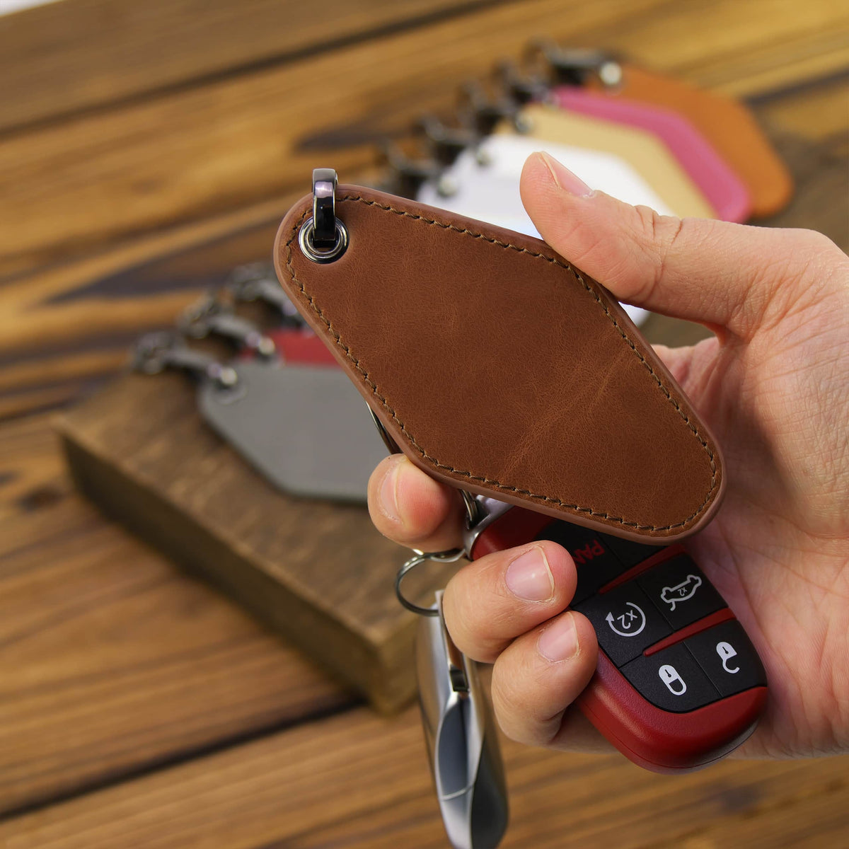 Laserette® Motel Keychain — product photo from MJS Solution LLC