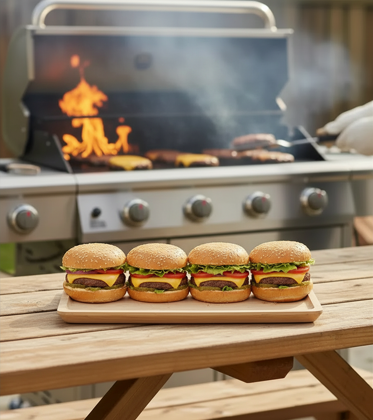 Wood Smash Burger Set — product photo from MJS Solution LLC