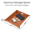 Leatherette Valet Tray — product photo from MJS Solution LLC