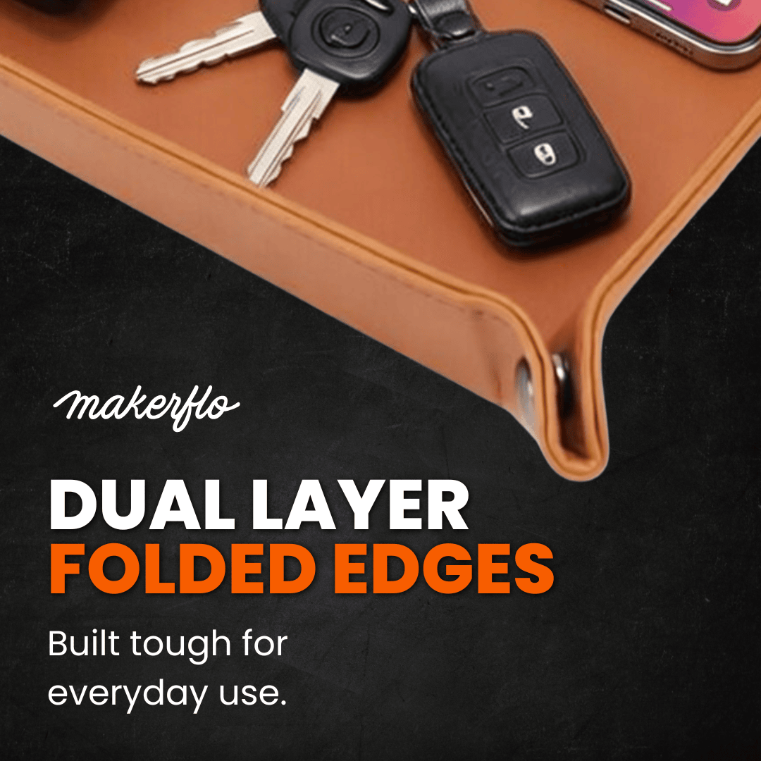 Leatherette Valet Tray — product photo from MJS Solution LLC
