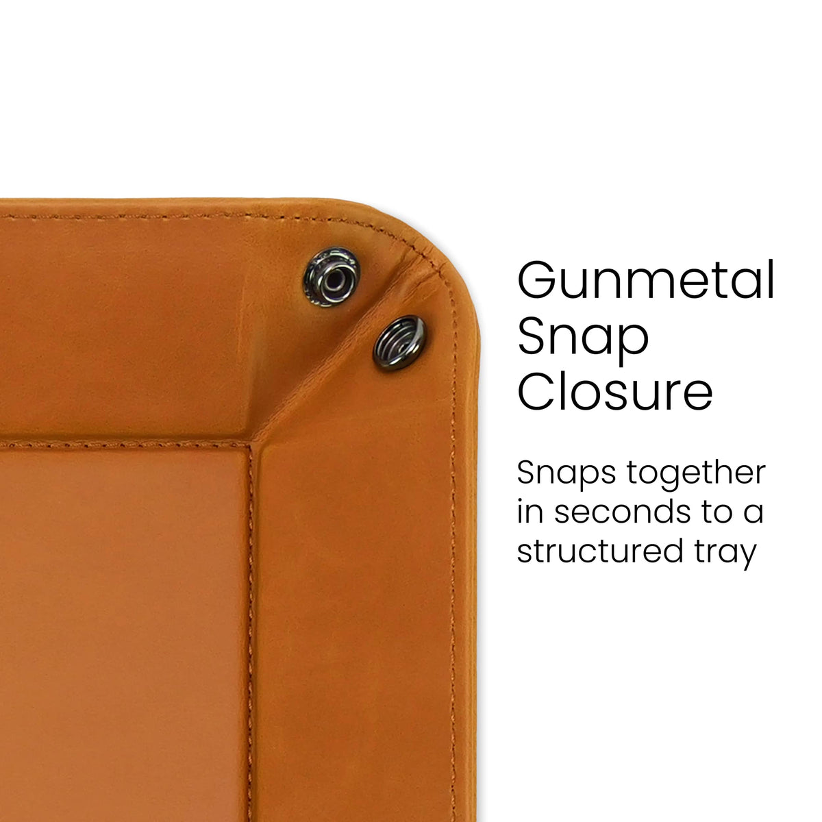 Leatherette Valet Tray — product photo from MJS Solution LLC