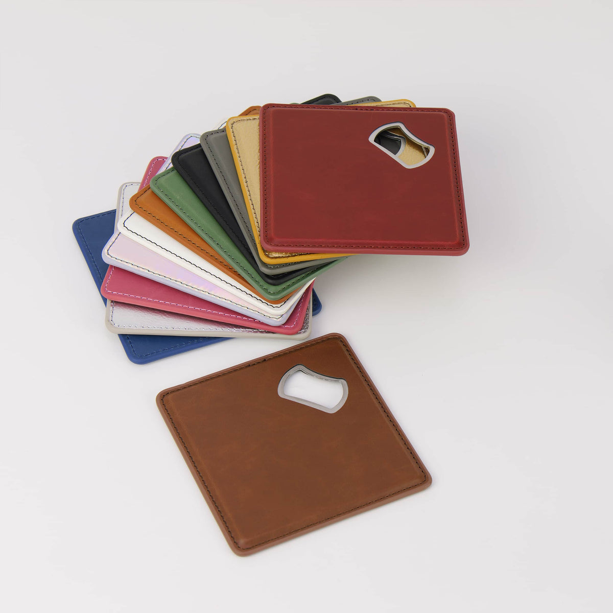 Laserette® Bottle Opener Coaster — product photo from MJS Solution LLC