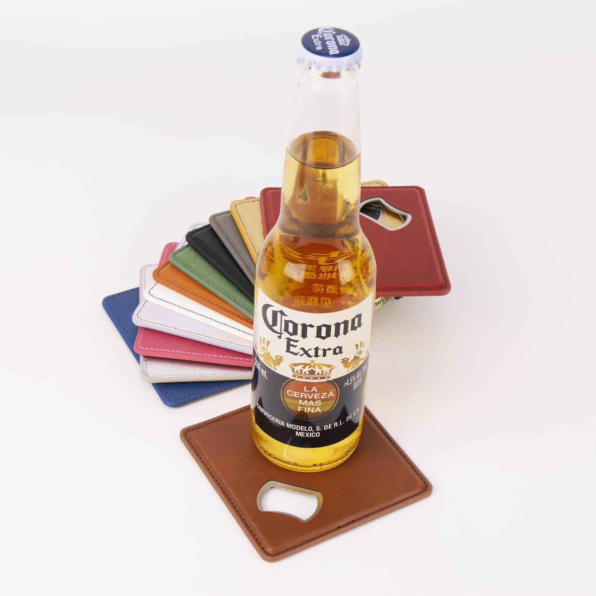 Laserette® Bottle Opener Coaster — product photo from MJS Solution LLC