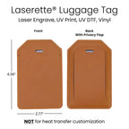 Laserette® Luggage Tag — product photo from MJS Solution LLC