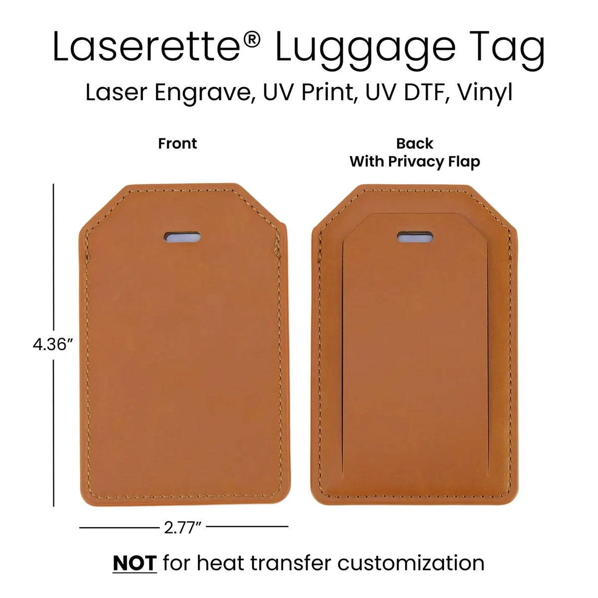 Laserette® Luggage Tag — product photo from MJS Solution LLC