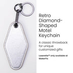 Laserette® Motel Keychain — product photo from MJS Solution LLC