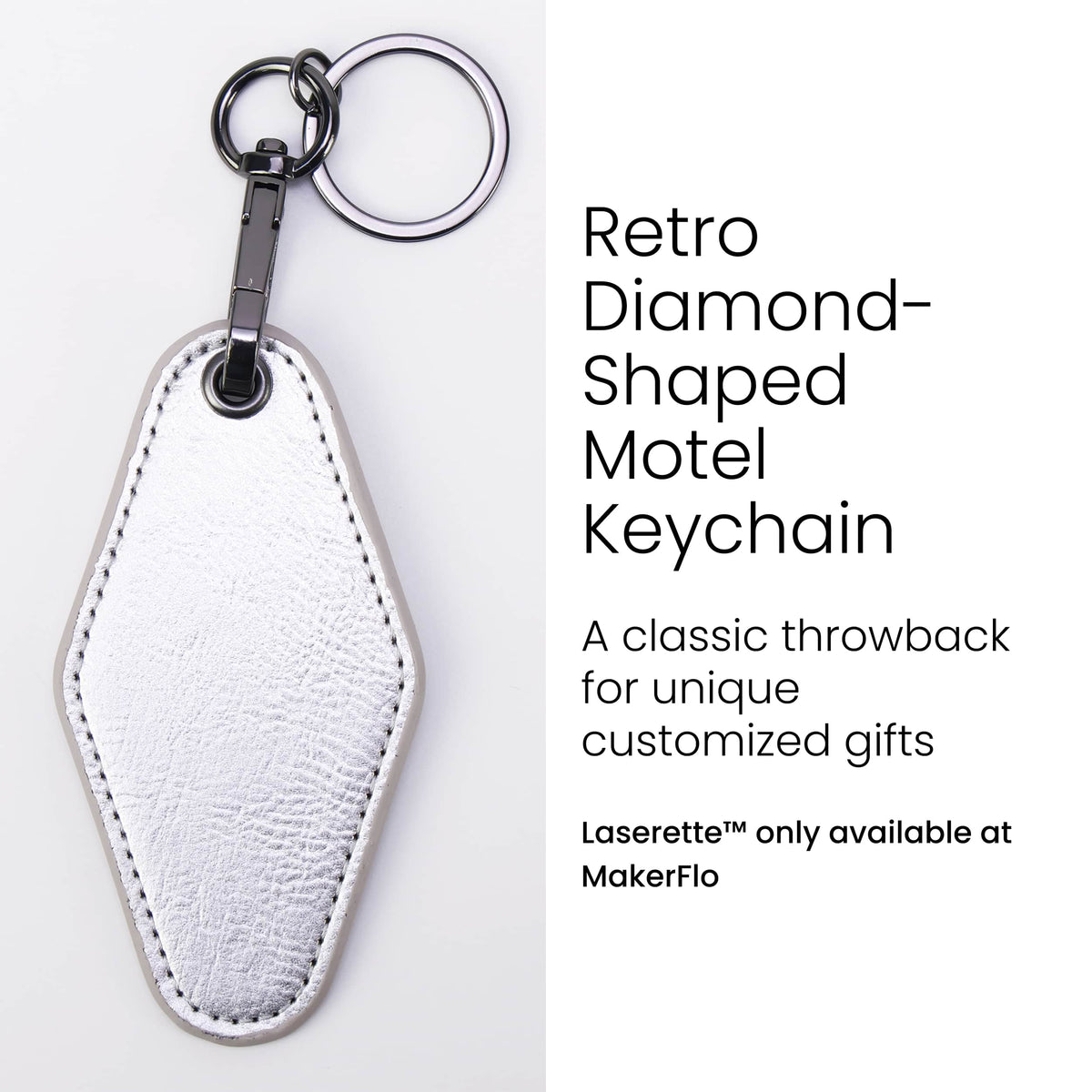 Laserette® Motel Keychain — product photo from MJS Solution LLC