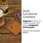 Laserette® Bottle Opener Coaster — product photo from MJS Solution LLC