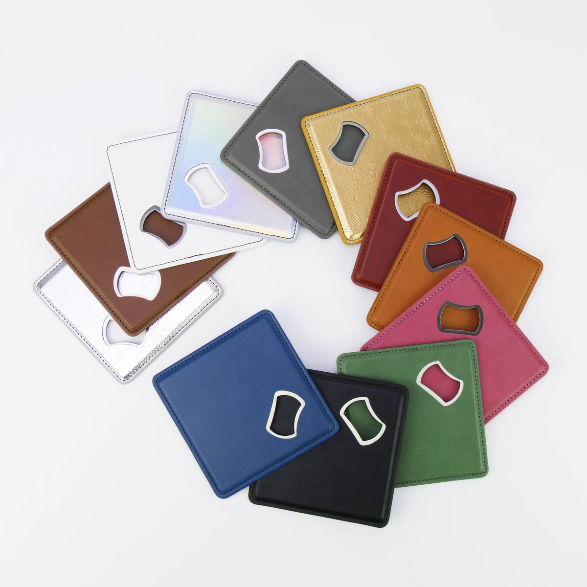 Laserette® Bottle Opener Coaster — product photo from MJS Solution LLC